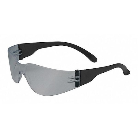 Bouton Optical ZENON Z12, Safety Glasses, Anti-Scratch, Silver Mirror Lens, Clear Frame, Frameless 250-01-0005