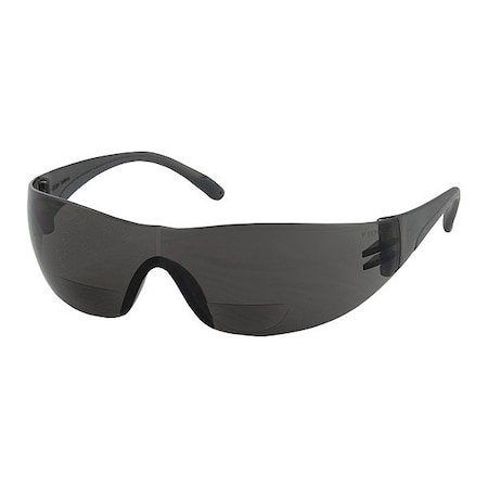 Bouton Optical ZENON Z12 READERS, Reader Safety Glasses, Anti-Scratch, Gray Lens, Frameless, Frameless 250-27-0115