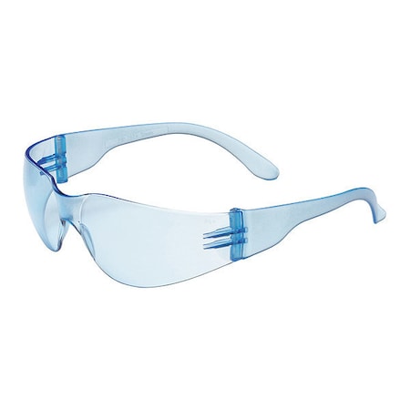 Bouton Optical ZENON Z12, Safety Glasses, Anti-Scratch, Light Blue Lens, Blue Frame, Frameless 250-01-5503