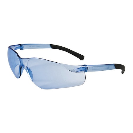Bouton Optical ZENON Z13, Safety Glasses, Anti-Scratch, Light Blue Lens, Blue Frame, Frameless 250-06-5503