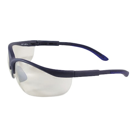 Bouton Optical HI-VOLTAGE AC, Safety Glasses, Anti-Scratch, Indoor/Outdoor Lens, Blue Frame, Half-Frame 250-21-0102