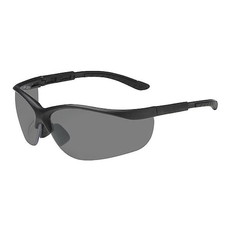 Bouton Optical HI-VOLTAGE AC, Safety Glasses, Anti-Fog & Anti-Scratch, Gray Lens, Black Frame, Half-Frame 250-21-0421