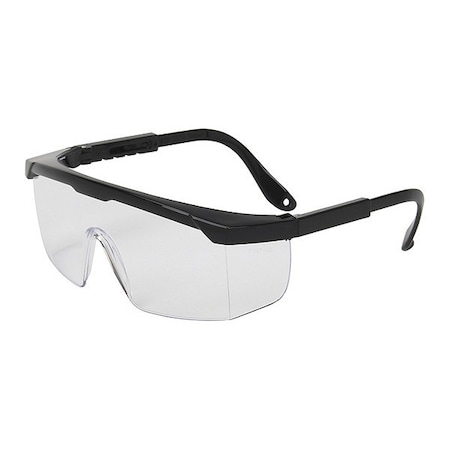 Bouton Optical HI-VOLTAGE ARC, Safety Glasses, Anti-Scratch, Clear Lens, Black Frame, Half-Frame 250-24-0000