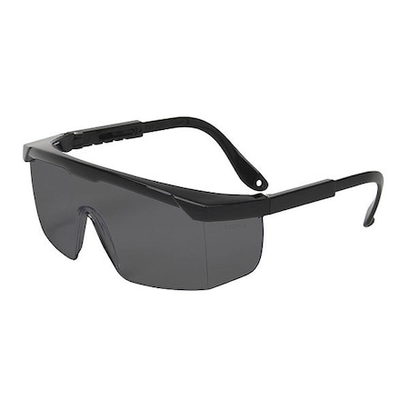 Bouton Optical HI-VOLTAGE ARC, Safety Glasses, Anti-Scratch, Gray Lens, Black Frame, Half-Frame 250-24-0001