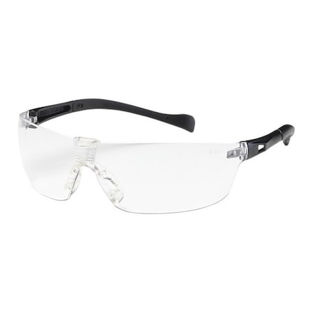 Bouton Optical Monteray II, Safety Glasses, Anti-Scratch, Clear Lens, Black Frame, Frameless 250-MT-10070
