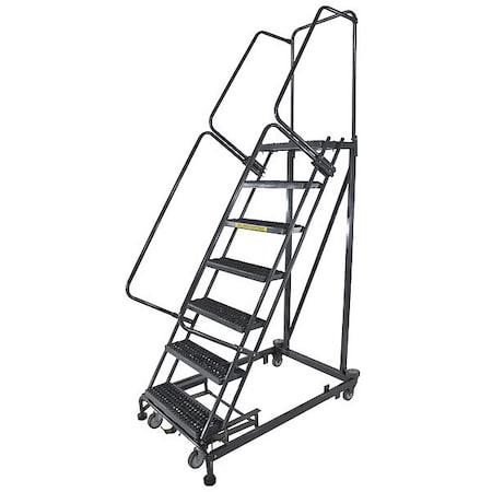 Ballymore 103 in H Steel Rolling Ladder, 7 Steps, 800 lb Load Capacity ML073214G