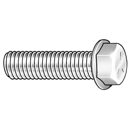 Zoro Select Class 10.9, M8-1.25 Flange Bolt, Plain Steel, 30 mm L, 100 PK M04132.080.0030