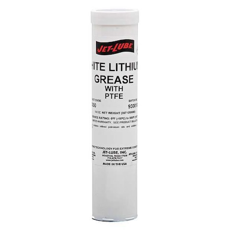 Jet-Lube 14 oz., Cartridge, Mineral, White 50350