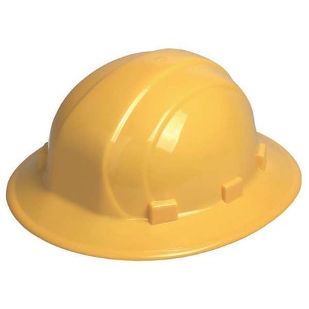 Deltaplus Hard Hat, Omega II, Polyethylene, 6 Point Pinlock, Type 1, Class E, Yellow WEL19502YE