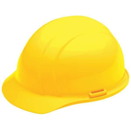 Deltaplus Hard Hat, Americana, Polyethylene, 4 Point Ratchet, Type 1, Class E, Yellow WEL19362YE