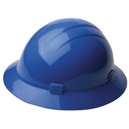 Deltaplus Hard Hat, Americana, Polyethylene, 4 Point Ratchet, Type 1, Class E, Blue WEL19226BL