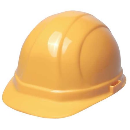 Deltaplus Hard Hat, Omega II, Polyethylene, 6 Point Ratchet, Type 1, Class E, Yellow WEL19952YE