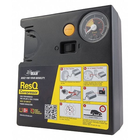 Airman Tire Inflator Compressor, 0 to 65 psi 51-051-021