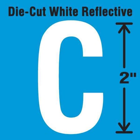 Stranco LetterLabel, Vinyl, 2inH, 1-1/4inW, PK5 DWR-2-C-5