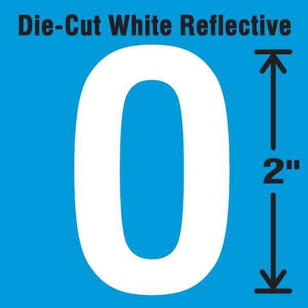 Stranco LetterLabel, Vinyl, 2inH, 1-1/4inW, PK5 DWR-2-O-5