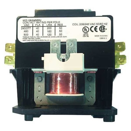 Cretors Relay, 120V, Single Pole 14581