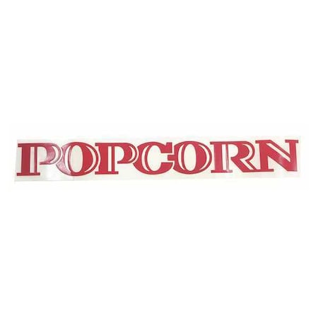 Cretors Decal Popcorn, Red Top and Letters 2414-R