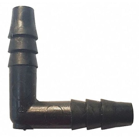 Cretors Elbow, Black Plastic 1601
