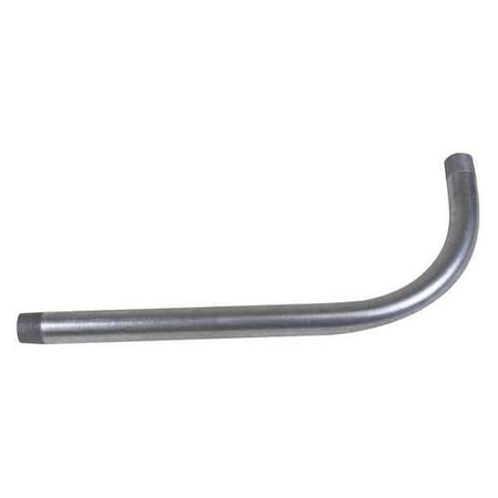 Calconduit Conduit Fitting 90 Deg Elbow, 1-1/2 in, Steel, Galvanized, Silver 877002