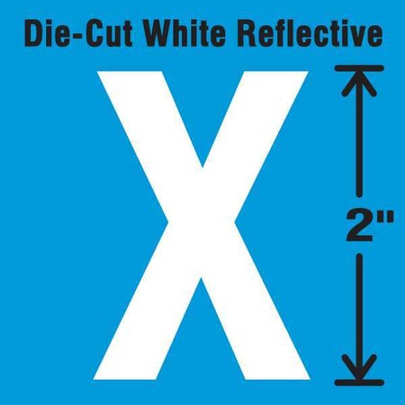 Stranco LetterLabel, Vinyl, 2inH, 1-1/4inW, PK5 DWR-2-X-5
