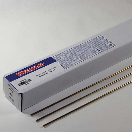 Westward Brazing Alloy Rod, Bronze, 1/4 in. 30XP50