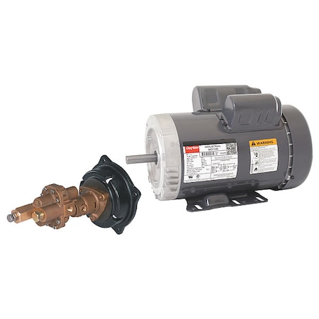 Dayton Rotary Pump, 1Phase, 125psi, 1-1/2HP 41TK11