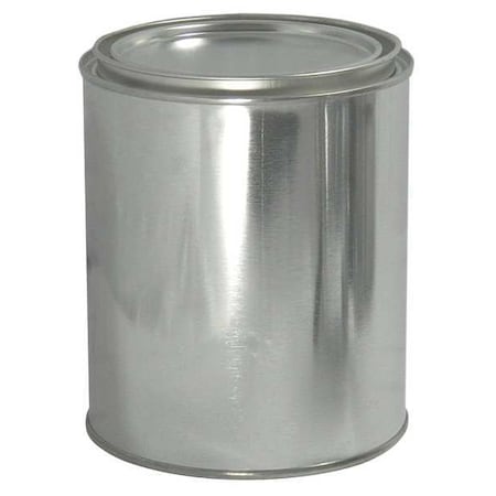 QORPAK Metal Can, 1 gal. Cap., 6-5/8"W, Round, PK34 MET-03098