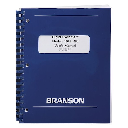 Branson 250/450 Digital Manual 100-214-239