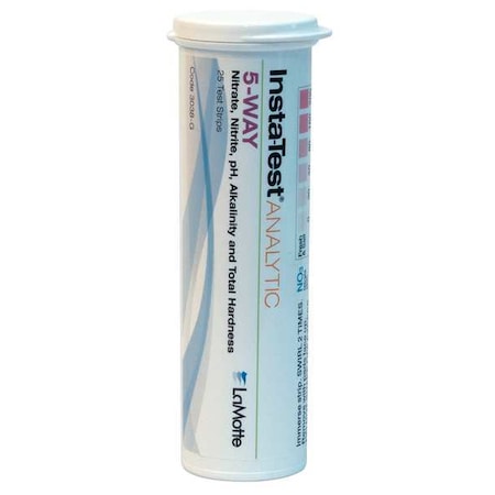 Insta-Test Test Strips 5in1, Nitrate, pH, Alkalinity, PK25 3038-G