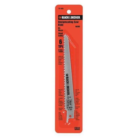 Black & Decker 6 6 TPI Bi-Metal Saw Blade 75-484