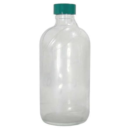 Qorpak Bottle Safety Coated, 8 oz, 24-400, PK24 GLC-02206