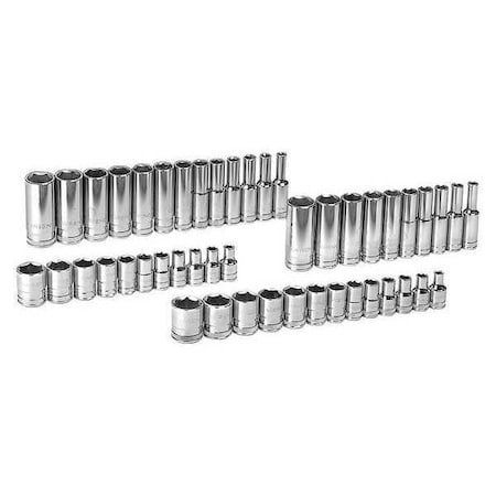 Gearwrench 47 Piece 1/4" Drive 6 Point Standard & Deep SAE/Metric Socket Set 80314D