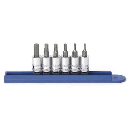 Gearwrench 6 Piece 1/4" Drive Hex Bit Metric Socket Set 80321