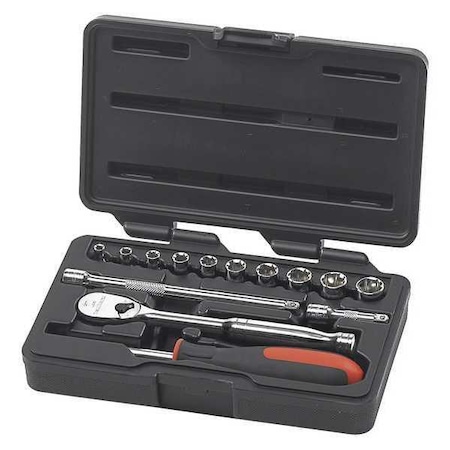 Gearwrench 14 Piece 1/4 Drive 6 Point Metric Mechanics Tool Set 80326