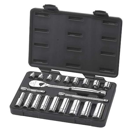 Gearwrench 3/8" Drive Mechanics Tool Set SAE 21 Pieces 3/8" to 3/4" , Chorme 80557