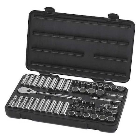 Gearwrench 49 Piece 1/2" Drive 12 Point Standard & Deep SAE/Metric Mechanics Tool Set 80701