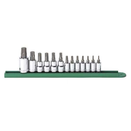 Gearwrench 13 Piece 1/4", 3/8" & 1/2" Drive Torx Bit Socket Set 80723