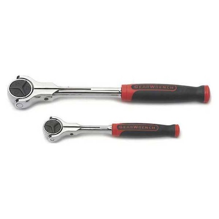 Gearwrench 2 Piece 1/4" & 3/8" Drive 72-Tooth Dual Material Roto Ratchet Set 81223