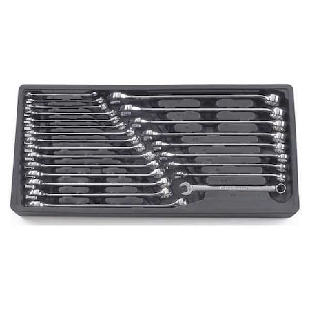 Gearwrench 24 Piece 12 Point Long Pattern Combination SAE/Metric Wrench Set 81900