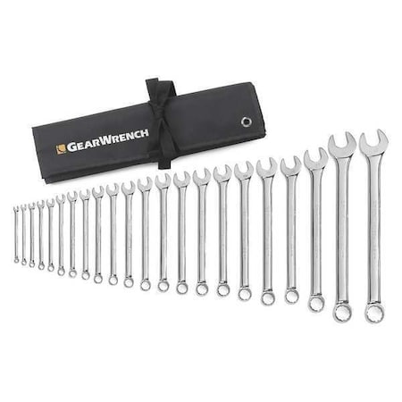 Gearwrench 22 Piece 12 Point Long Pattern Combination Metric Wrench Set 81916