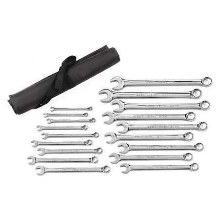 Gearwrench 18 Piece 12 Point Long Pattern Combination Metric Wrench Set 81920