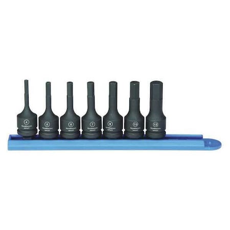 Gearwrench 7 Piece 3/8" Drive Hex Bit Impact Metric Socket Set 84912