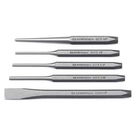 Gearwrench 5 Piece Punch and Chisel Set 82304