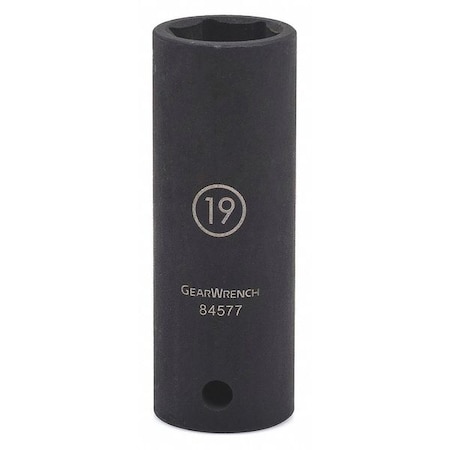 Gearwrench 1/2" Drive 6 Point Deep Impact Metric Socket 22mm 84580N