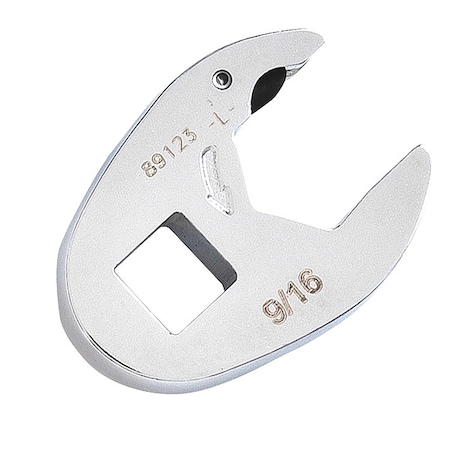 Gearwrench 3/8" Drive, SAE Dr Ratcheting Crowfoot Wrench, 3/8, 9/16in Ratcheting Open End, Full Polish Chrome 89123