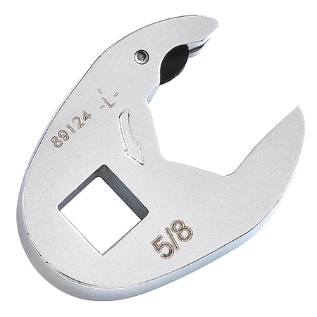 Gearwrench 3/8" Drive, SAE Dr Ratcheting Crowfoot Wrench, 3/8, 5/8in Ratcheting Open End, Full Polish Chrome 89124