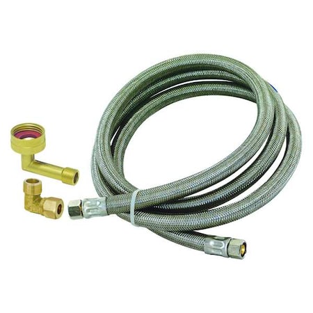 Zoro Select Water Connector Kit, SS, 125 psi, 72" L 41045