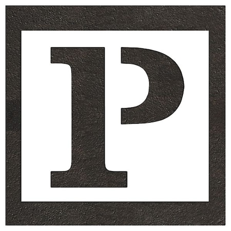 Rae Pavement Stencil, Letter, Parking Lot Symbols, 24 in Character Height, Not Applicable Font, White STL-116-52426