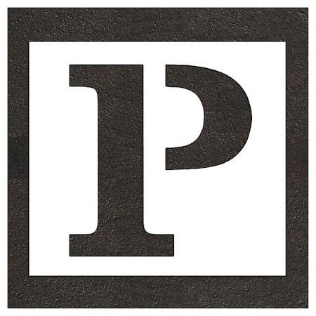 Rae Pavement Stencil, Letter, Parking Lot Symbols, 36 in Character Height, Not Applicable Font, White STL-116-53626