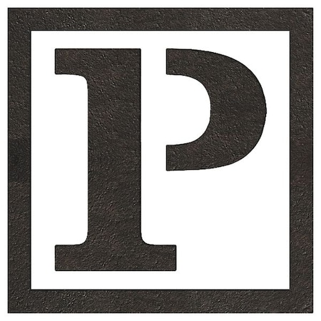 Rae Pavement Stencil, Letter, Parking Lot Symbols, 48 in Character Height, Not Applicable Font, White STL-116-54826